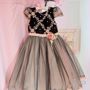 Little Girls ball dress with removable train!